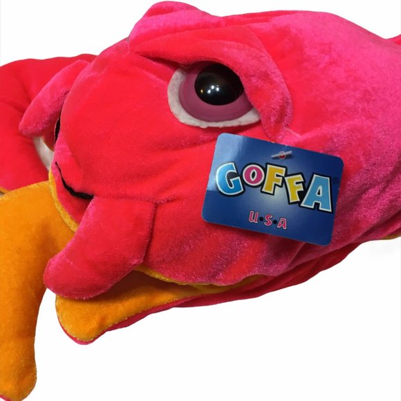 Goffa Pink Red LOBSTER Plush 20in. - Picture 6 of 8